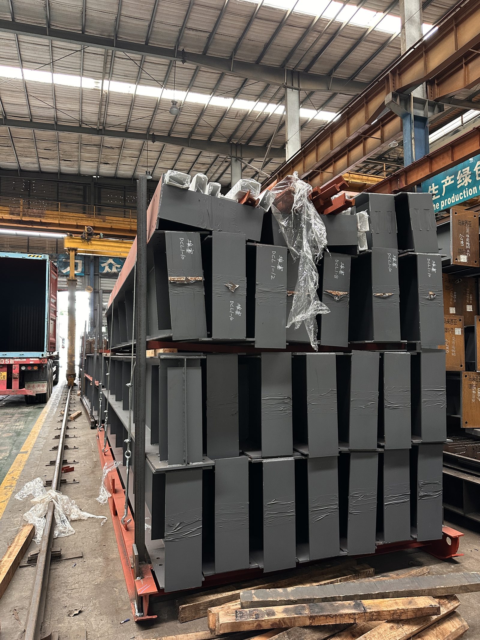 Finished coated steel components and surface treatment