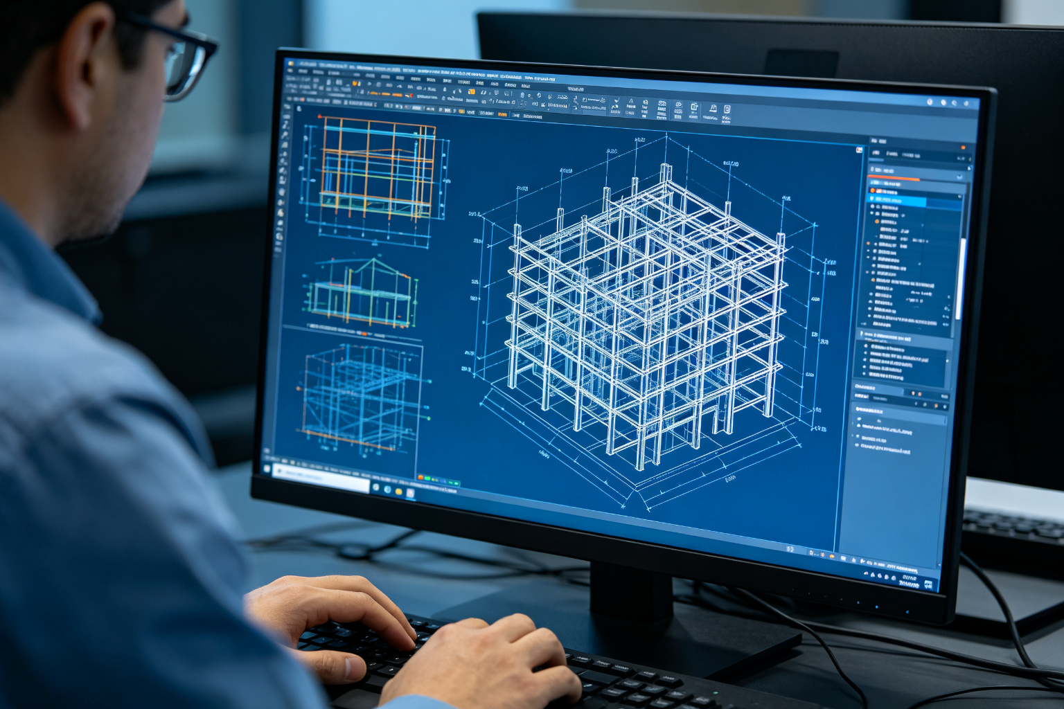 Engineering design criteria review with structural drawings
