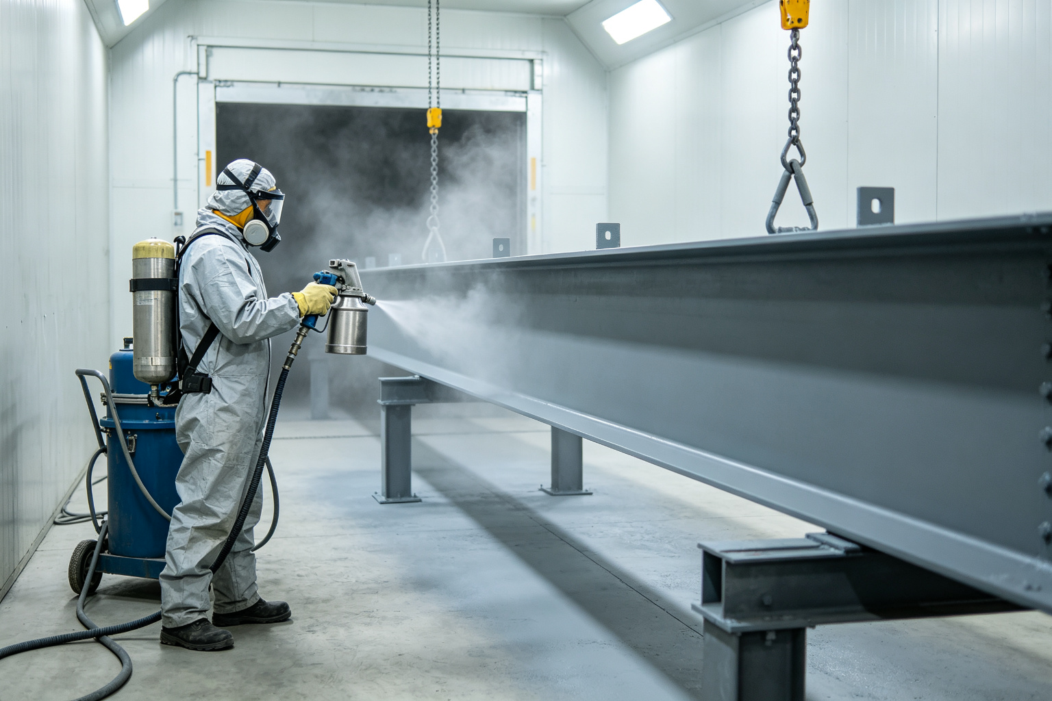 Component surface painting at ZhongSai factory