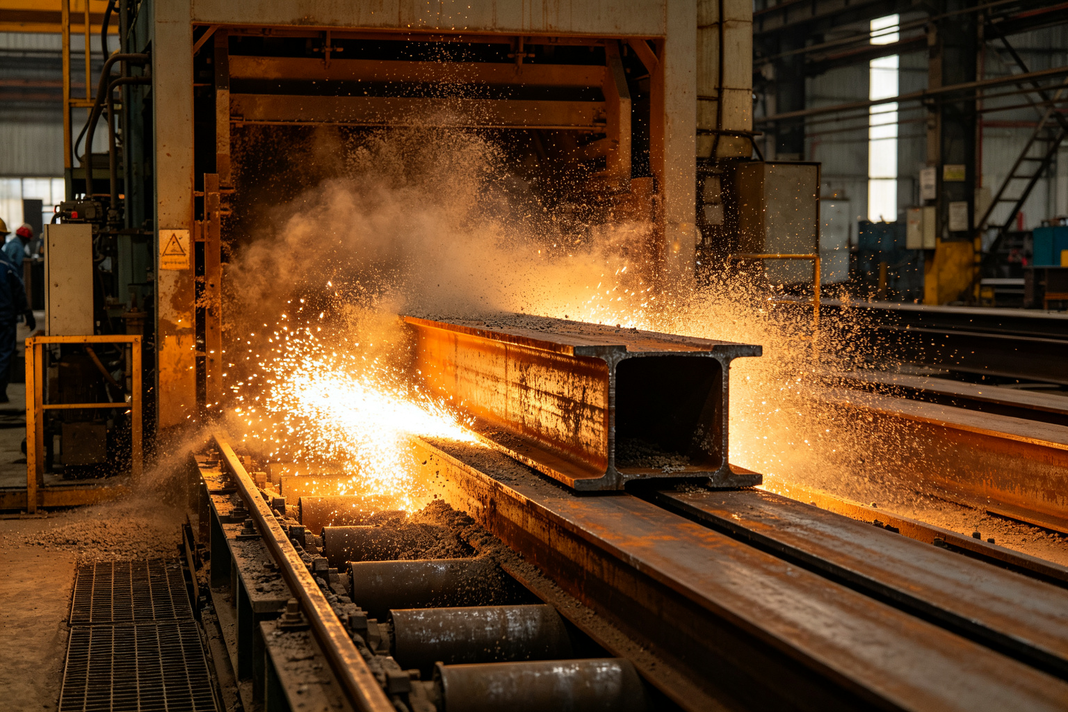 Shot blasting surface preparation