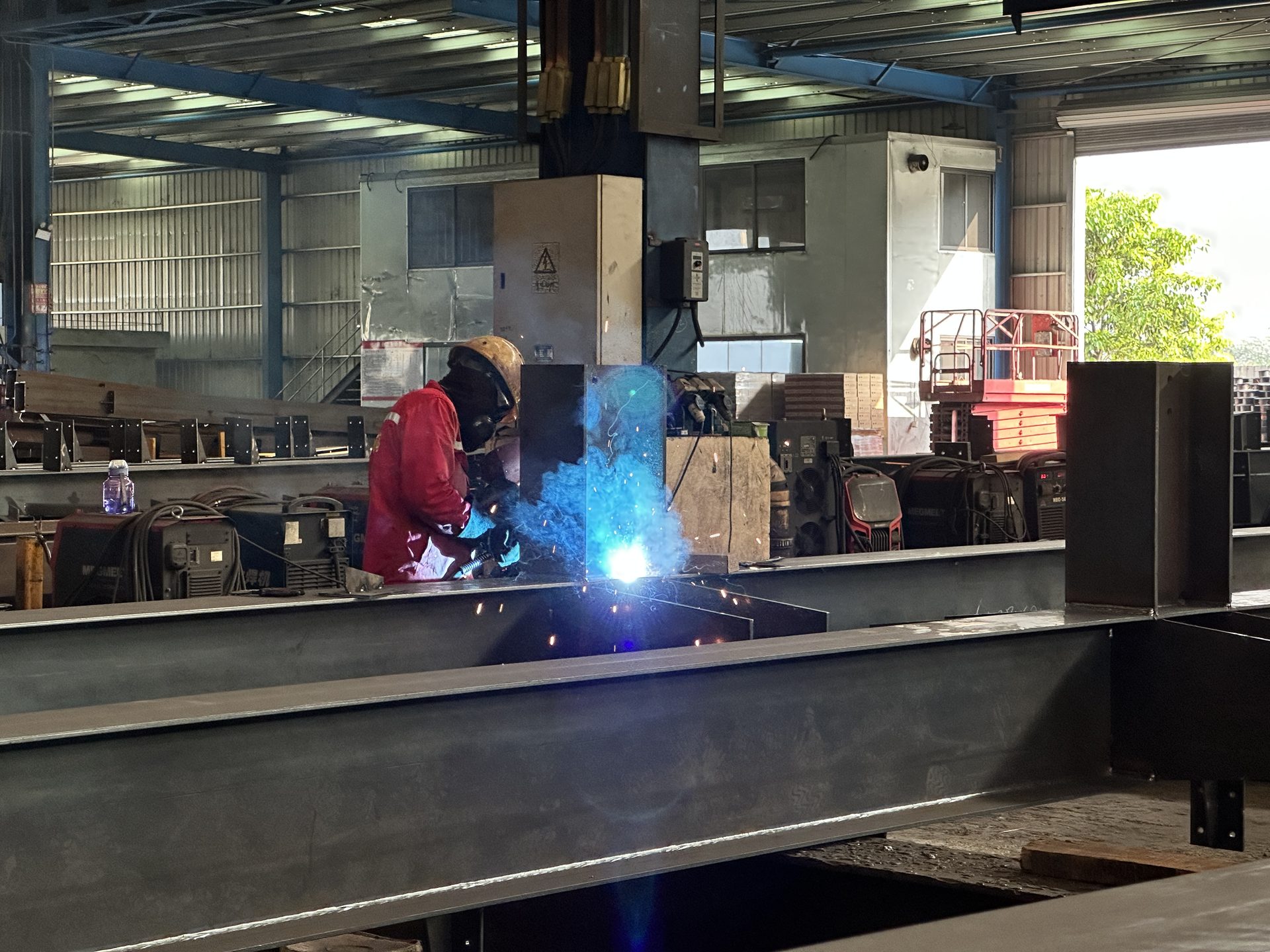 Welding at ZhongSai manufacturing base
